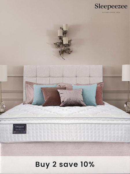 Sleepeezee Cream Memory Ultra 3000 Mattress and 2 Drawer Divan Base Set (N34350) | £840 - £1,265