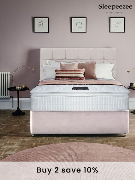 Sleepeezee Cream Cooluxe 2000 Mattress and 2 Drawer Divan Base Set (N34351) | £765 - £1,165