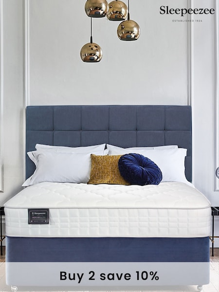 Sleepeezee Blue Memory Ultra 2500 Mattress and 2 Drawer Divan Base Set (N34352) | £725 - £1,080