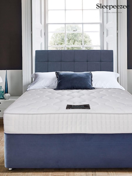 Sleepeezee Blue Cooluxe 1600 Mattress and 2 Drawer Divan Base Set (N34354) | £730 - £1,150