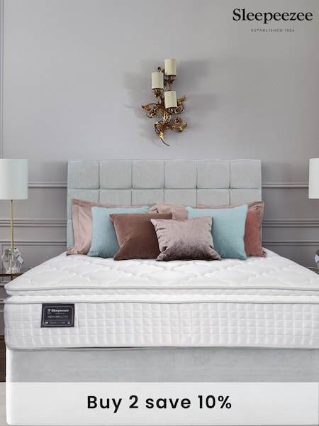 Sleepeezee Grey Memory Ultra 3000 Mattress and 2 Drawer Divan Base Set (N34357) | £840 - £1,265