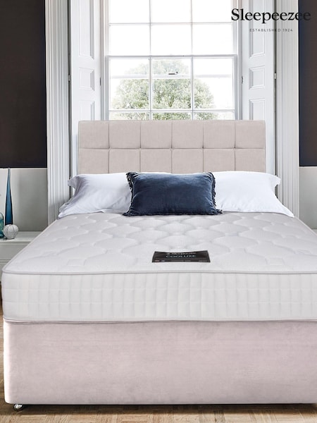 Sleepeezee Cream Cooluxe 1600 Mattress and 2 Drawer Divan Base Set (N34362) | £730 - £1,150