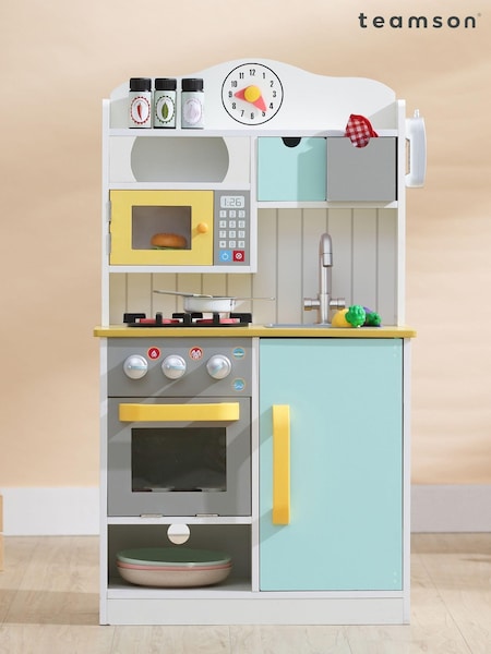 Teamson Home Blue Florence Interactive Wooden Play Kitchen Set (N34485) | £85