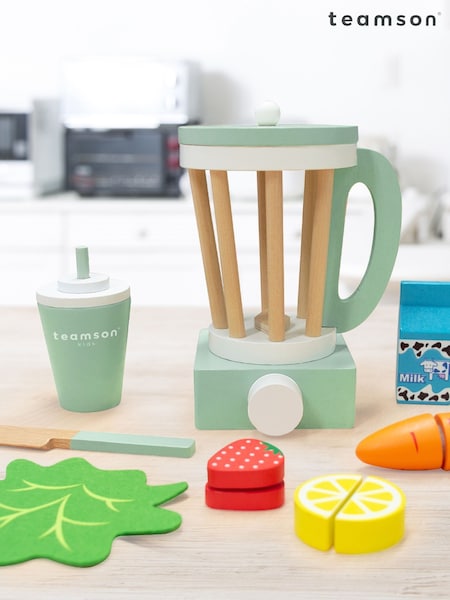 Teamson Home Green Frankfurt Wooden Blender Play Kitchen Set (N34929) | £20