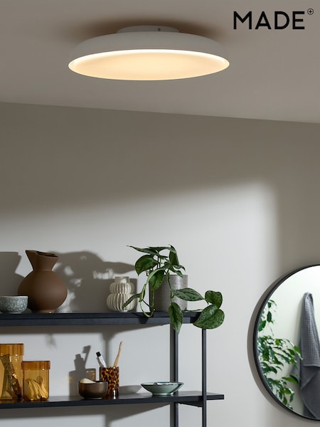 MADE.COM Ivory Nura Flush Bathroom Light (N36386) | £149