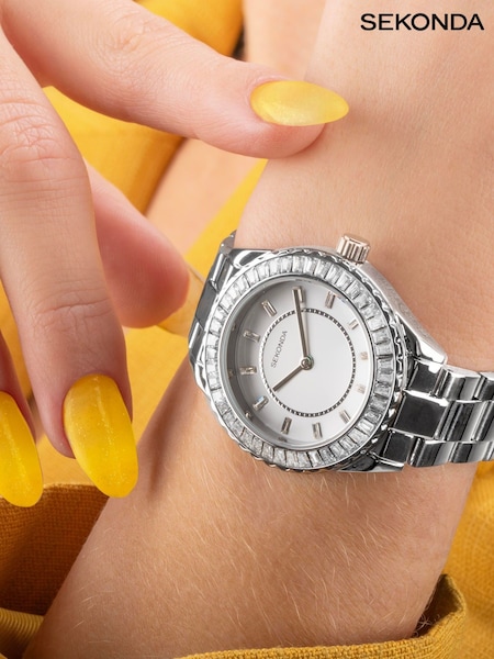 Sekonda Ladies Classic 34mm Margot Watch with Stainless Steel Bracelet Dial (N36509) | £50