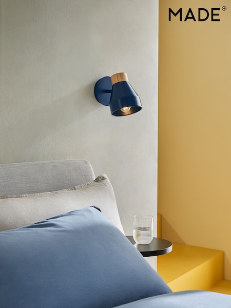MADE.COM Navy Albert Wall Spotlight (N36544) | £29