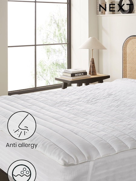White Anti Allergy Simply Soft Anti Allergy Deep Fill Mattress Protector (N37450) | £28 - £42