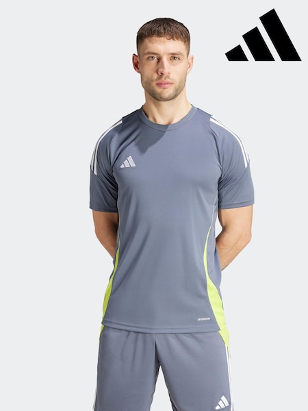adidas Light Grey Tiro 24 Jersey (N37675) | £23