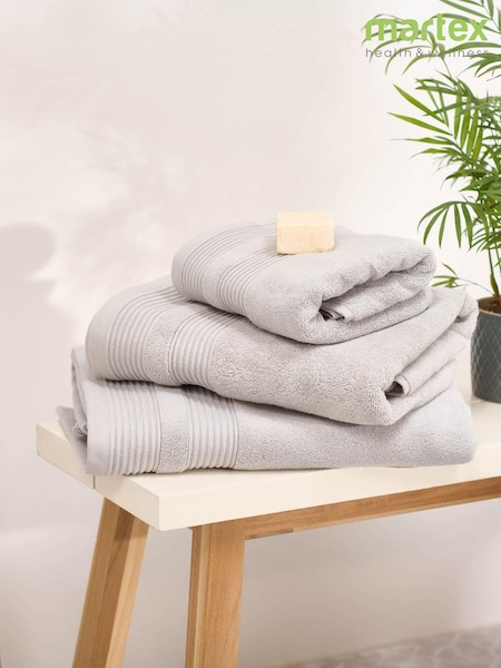 Martex Grey Pure 650 GSM 100% Cotton Towel (N37759) | £20 - £30