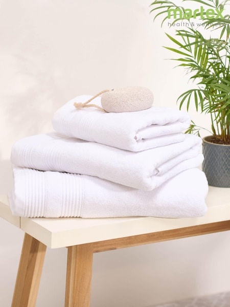 Martex White Pure 650 GSM 100% Cotton 100% Cotton Towel (N37761) | £20 - £30