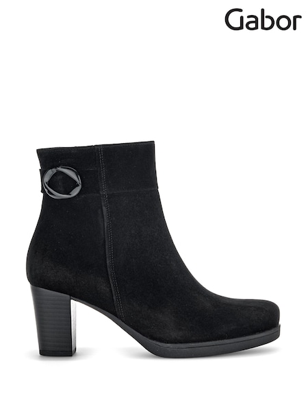 Gabor Wide Fit Dove Reh Suede Ankle Boots (N38052) | £120