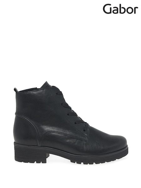 Gabor Wide Fit Zumba Leather Ankle Boots (N38058) | £110