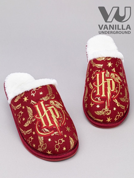 Vanilla Underground Red Harry Potter Adult Winter Slippers (N38148) | £22