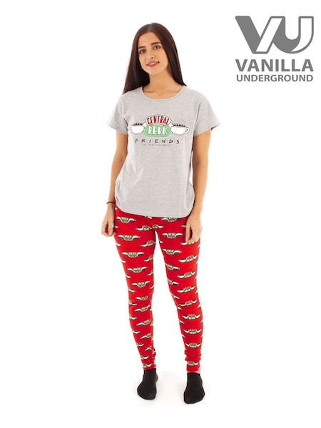 Vanilla Underground Grey Friends Long Leg Pyjamas Set (N38150) | £28