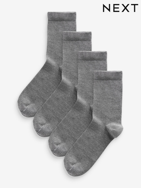 Dark Grey Modal Ankle Socks 4 Pack (N38640) | £10