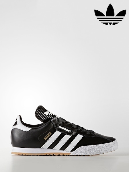 adidas Originals Black/White Samba Suede Trainers (N38752) | £80