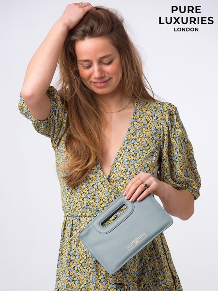 Pure Luxuries London Esher Leather Clutch Bag (N39487) | £39