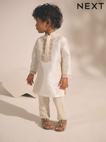 Ivory EID Kurta (3mths-16yrs) (N39748) | £20 - £27