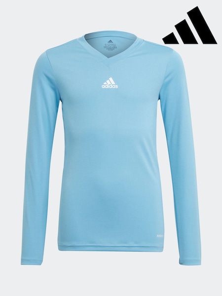 adidas Light Blue Team Base T-Shirt (N39763) | £12