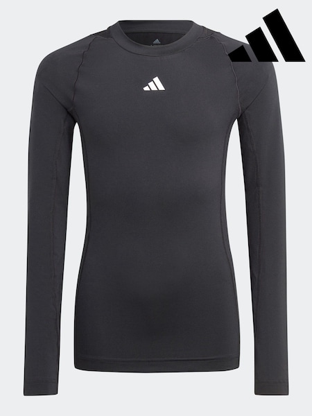 adidas Black Black Tech Fit Long Sleeve T-Shirt (N39773) | £20