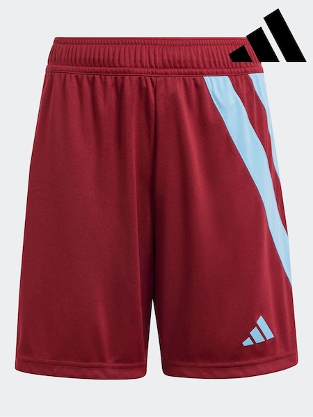 adidas Burgundy Red Fortore 23 Football Shorts (N39783) | £13