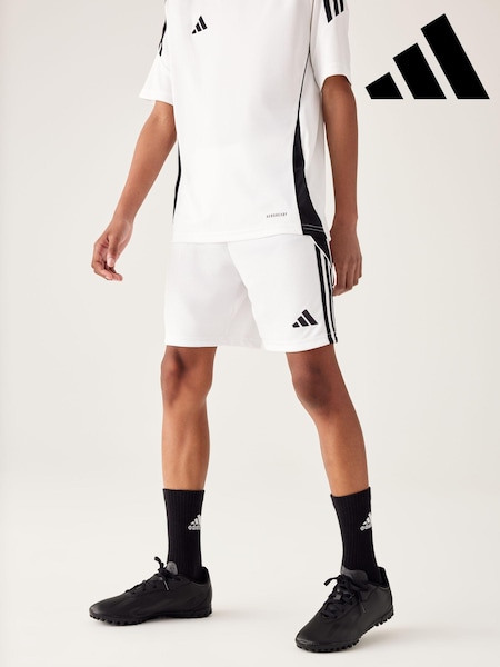 adidas White/Black Tiro 24 Shorts (N39790) | £13