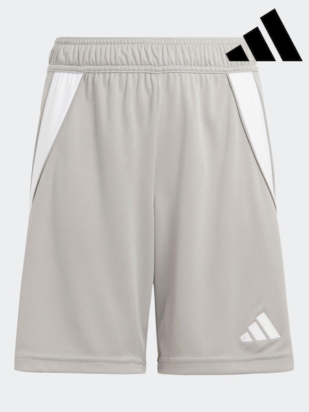 adidas Light Grey Tiro 24 Shorts (N39804) | £13