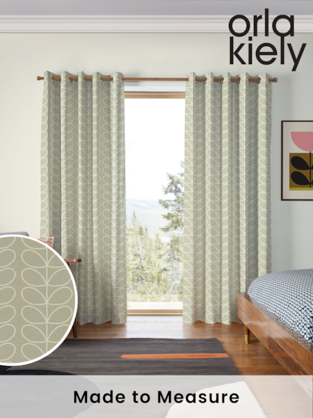 Orla Kiely Pebble Jumbo Linear Stem Made to Measure 100% Cotton Curtains (N40539) | £91