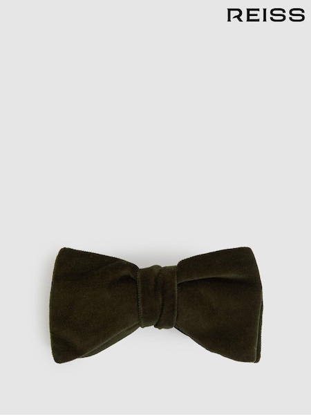 Reiss Emerald Hike Velvet Bow Tie (N40569) | £68