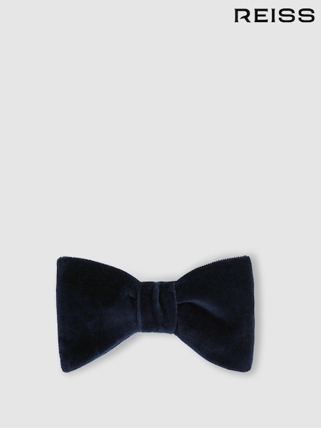 Reiss Navy Hike Velvet Bow Tie (N40570) | £68