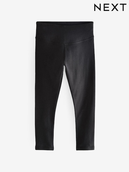 Black High Waist Leggings (3-16yrs) (N40825) | £5 - £8