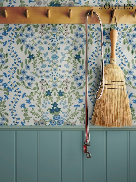 Joules Cream Symmetrical Trellis Ditsy Sample Wallpaper (N40859) | £1