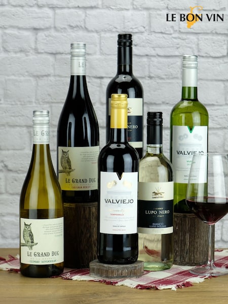 Le Bon Vin Easy Drinking  Red & White Mixed Wine Case (N40917) | £73