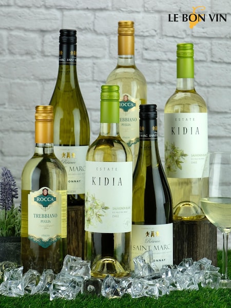 Le Bon Vin Chilling Whites Mixed Wine Case (N40946) | £74