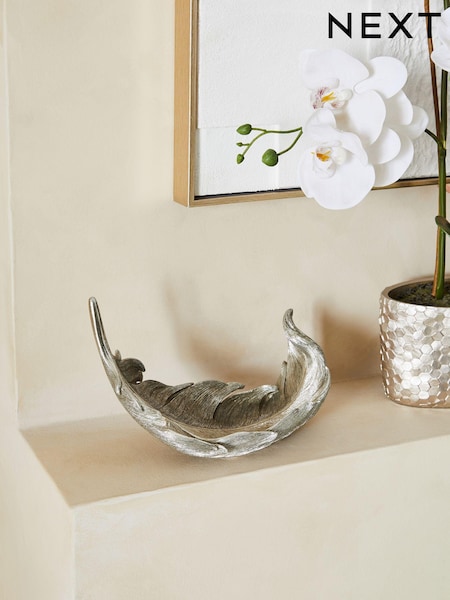Silver Feather Ornament (N41011) | £16