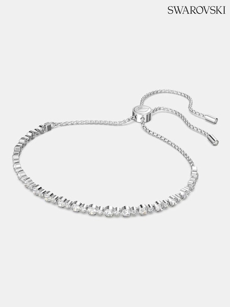 Swarovski Silver Tone Subtle Soft Rhodium Shiny Bracelet (N41053) | £89