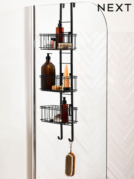 Black Adjustable Shelf Shower Caddy (N41101) | £35