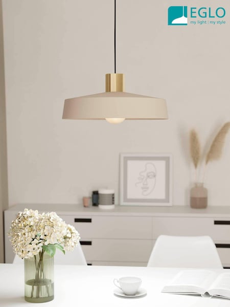 Eglo Cream Valdiola IP20 Angular Pendant (N41124) | £55