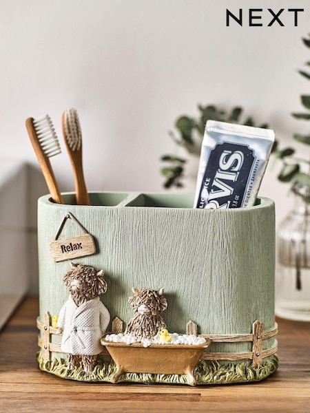 Sage Green Hamish Toothbrush Tidy (N41138) | £16