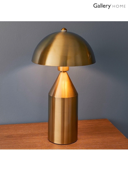Gallery Home Antique Brass Barrie 1 Bulb Table Lamp (N41406) | £167