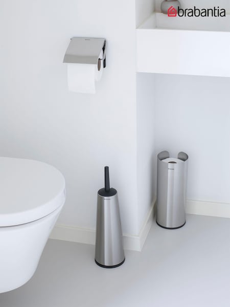 Brabantia Silver ReNew Toilet Roll Dispenser and Stand (N41639) | £26