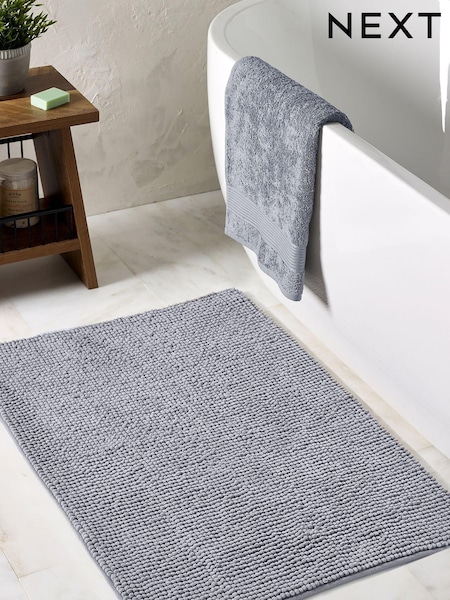 Light Dove Bobble X-Large Bath Mat (N41768) | £14