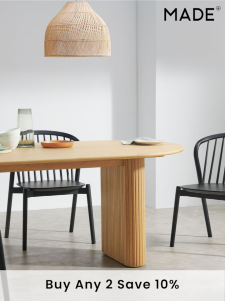 MADE.COM Set of 2 Black Tacoma Dining Chairs (N42014) | £499