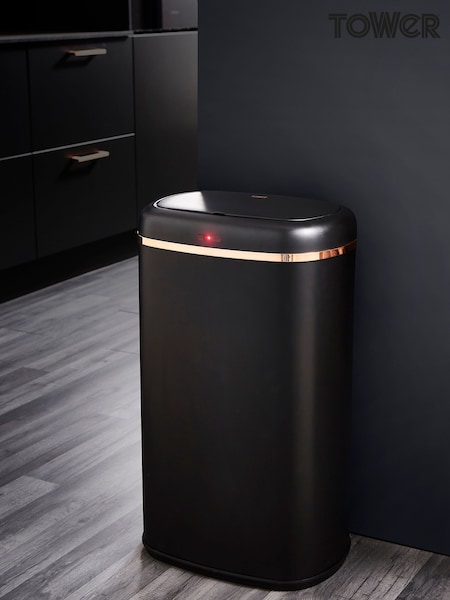 Tower Black Cavaletto 58L Square Sensor Bin (N42037) | £100