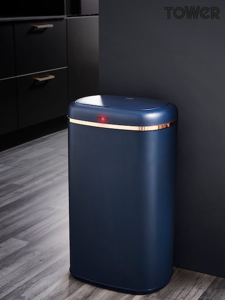 Tower Blue Cavaletto 58L Square Sensor Bin (N42038) | £100