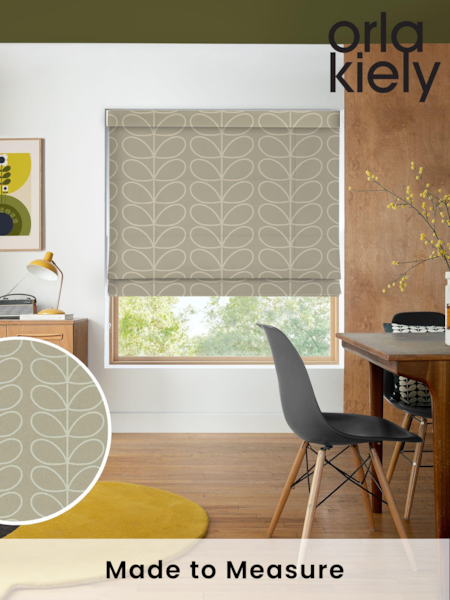 Orla Kiely Pebble Jumbo Linear Stem Made to Measure Roman 100% Cotton Blinds (N43081) | £79