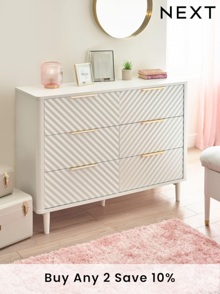 White Valencia Junior Kids Chest of Drawers (N43301) | £499