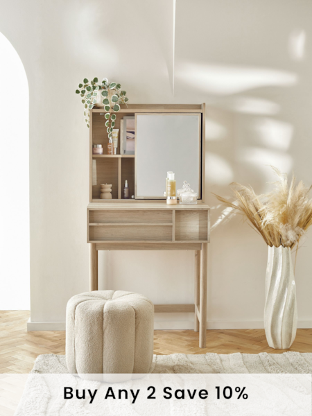 Mid Natural Finsbury Dressing Table (N43307) | £299
