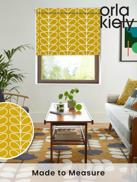 Orla Kiely Sunflower Jumbo Linear Stem Made to Measure Roller Blinds (N43460) | £58